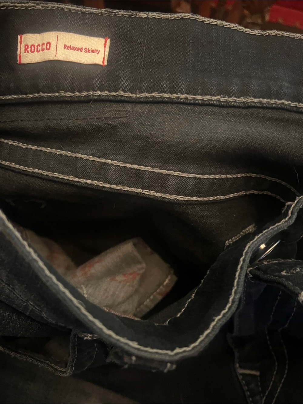 True Religion  Dark Blue Relaxed Skinny Jeans